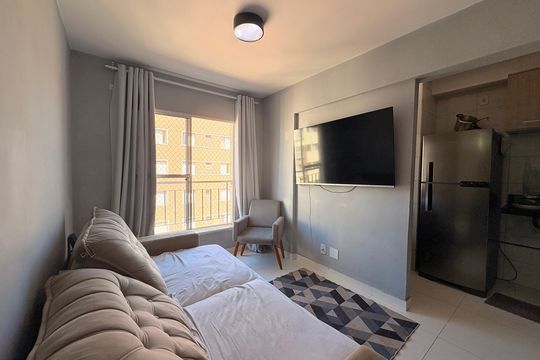 Sala de apartamento à venda com 2 quartos, 49m² em Residencial Alexandria, Várzea Paulista