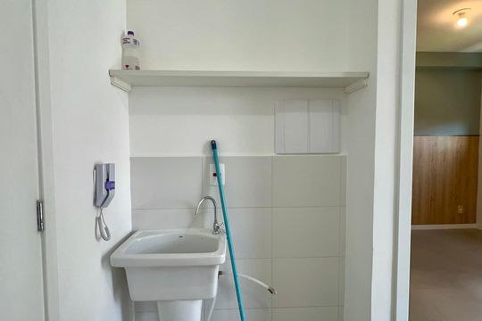 Área de Serviço de kitnet/studio para alugar com 1 quarto, 27m² em Pinheiros, São Paulo