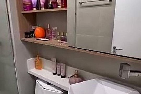 Banheiro de apartamento à venda com 1 quarto, 39m² em Vila Esperança, São Paulo
