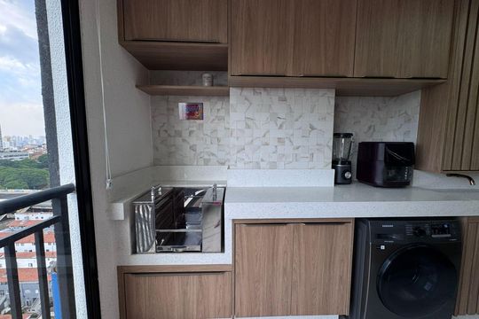 Área de serviço de apartamento à venda com 1 quarto, 39m² em Vila Esperança, São Paulo