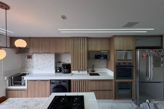 Cozinha de apartamento à venda com 1 quarto, 39m² em Vila Esperança, São Paulo