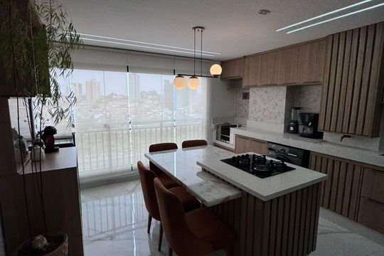 Cozinha de apartamento à venda com 1 quarto, 39m² em Vila Esperança, São Paulo