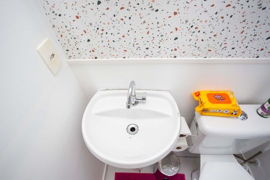Banheiro da Suíte de apartamento à venda com 3 quartos, 60m² em Centro, Diadema