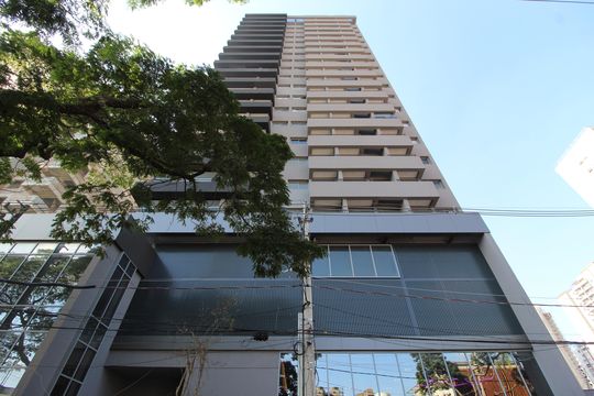 Fachada do Prédio de kitnet/studio para alugar com 1 quarto, 25m² em Vila Olímpia, São Paulo