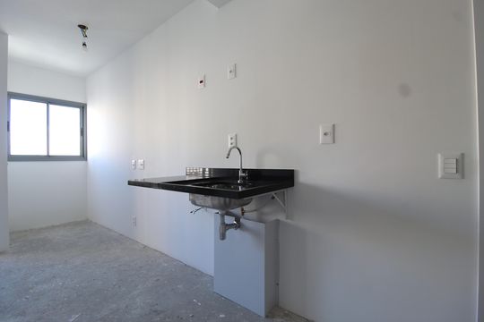 Cozinha de kitnet/studio para alugar com 1 quarto, 25m² em Vila Olímpia, São Paulo