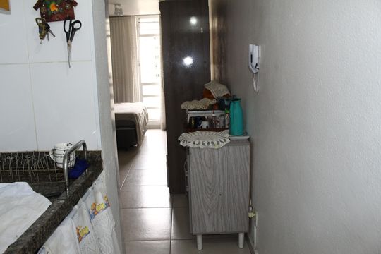 Cozinha de kitnet/studio para alugar com 1 quarto, 30m² em Vila Buarque, São Paulo