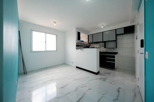 Sala/Cozinha de apartamento à venda com 2 quartos, 40m² em Jardim Belem, São Paulo