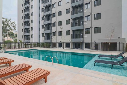 Área comum - Piscina de apartamento para alugar com 2 quartos, 37m² em Jaguaré, São Paulo