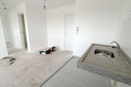 Cozinha de apartamento para alugar com 2 quartos, 46m² em Vila Curuçá, Santo André