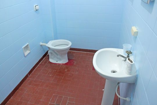 Banheiro de apartamento para alugar com 2 quartos, 80m² em Marapé, Santos