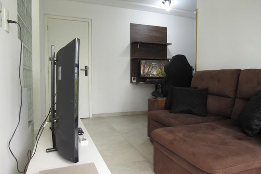 Sala de apartamento à venda com 1 quarto, 41m² em Continental, Osasco