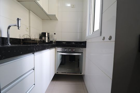 Cozinha de apartamento à venda com 2 quartos, 108m² em Vila Príncipe de Gales, Santo André