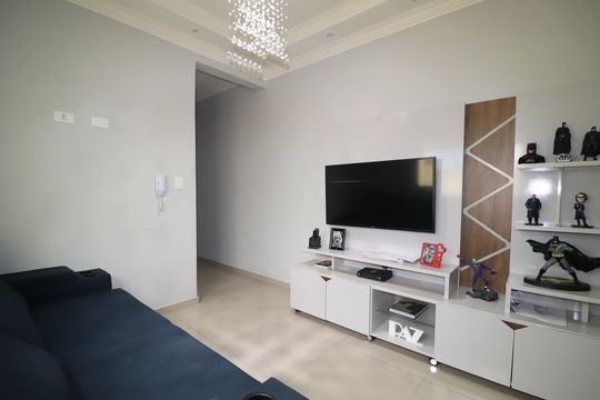 Sala de apartamento à venda com 2 quartos, 108m² em Vila Príncipe de Gales, Santo André