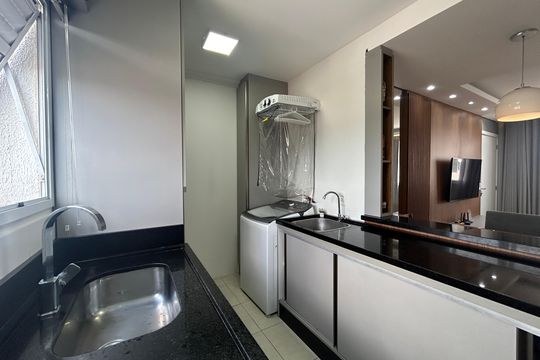 Cozinha de apartamento à venda com 2 quartos, 61m² em Santo Afonso, Novo Hamburgo