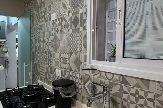 Sala - Cozinha de casa à venda com 2 quartos, 136m² em Vila Assunção, Santo André