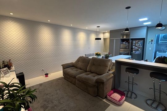 Sala - Cozinha de casa à venda com 2 quartos, 136m² em Vila Assunção, Santo André