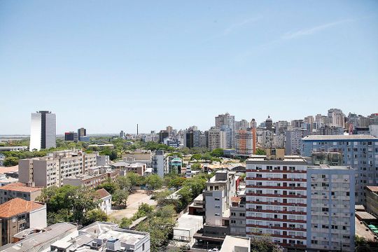 Área Comum - Rooftop Vista de kitnet/studio para alugar com 1 quarto, 27m² em Cidade Baixa, Porto Alegre