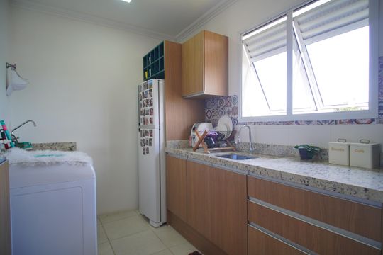 Cozinha de apartamento à venda com 2 quartos, 49m² em Santo Afonso, Novo Hamburgo