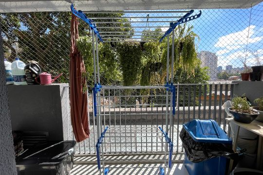 Varanda de apartamento à venda com 2 quartos, 57m² em Ferreira, São Paulo