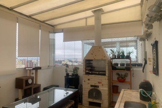 Varanda de apartamento à venda com 3 quartos, 122m² em Jardim Celeste, São Paulo