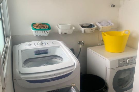 Área de serviço de apartamento à venda com 3 quartos, 122m² em Jardim Celeste, São Paulo