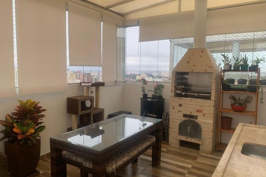 Varanda de apartamento à venda com 3 quartos, 122m² em Jardim Celeste, São Paulo