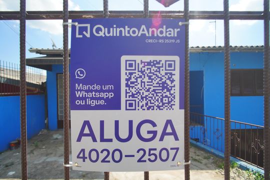 placa de casa para alugar com 2 quartos, 75m² em Petrópolis, Novo Hamburgo