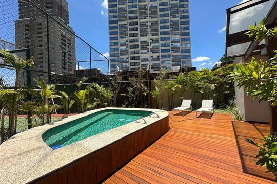 Área comum - Churrasqueira de apartamento para alugar com 1 quarto, 50m² em Melville Empresarial Ii, Barueri