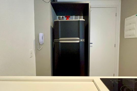 Cozinha de kitnet/studio à venda com 1 quarto, 26m² em Pinheiros, São Paulo