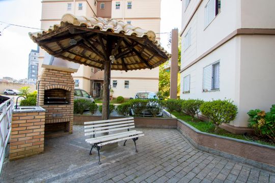 Área comum - Churrasqueira 2 de apartamento à venda com 2 quartos, 56m² em Vila Guarará, Santo André