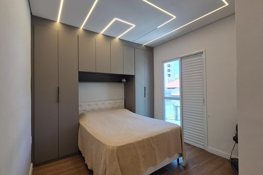 Suíte  de apartamento à venda com 2 quartos, 105m² em Jardim Bela Vista, Santo André