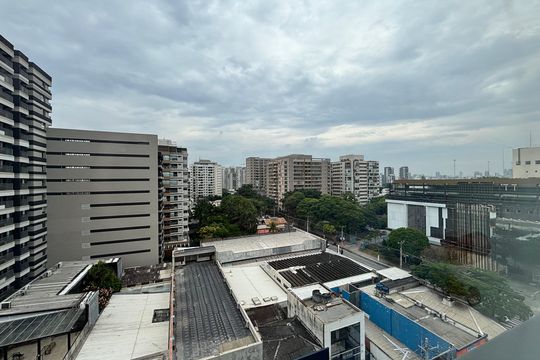 Vista de apartamento à venda com 1 quarto, 29m² em Indianópolis, São Paulo