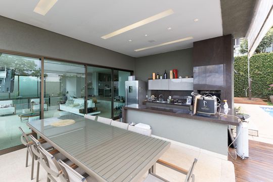 Área Gourmet de casa de condomínio à venda com 4 quartos, 500m² em Vila Castela, Nova Lima
