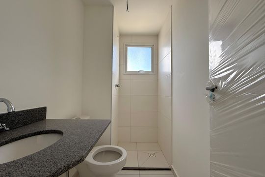 Banheiro  Suíte  de apartamento à venda com 2 quartos, 59m² em Santo Amaro, São Paulo