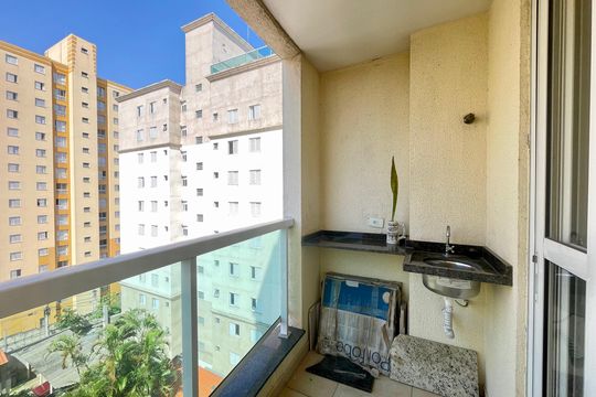 Varanda da Sala de apartamento à venda com 2 quartos, 62m² em Jardim São Judas Tadeu, Guarulhos