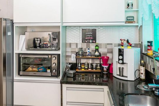 Cozinha - Armários de apartamento à venda com 4 quartos, 64m² em Vicente de Carvalho, Rio de Janeiro