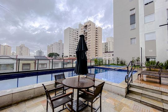 Área comum de apartamento para alugar com 1 quarto, 34m² em Mooca, São Paulo