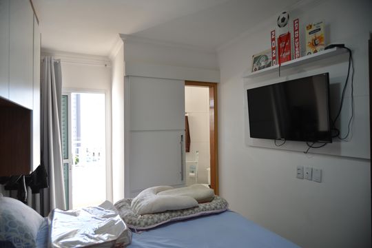 Quarto Suíte de apartamento à venda com 2 quartos, 114m² em Parque das Nações, Santo André