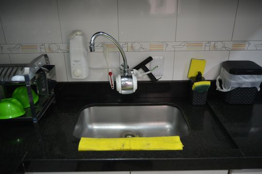 Cozinha de apartamento à venda com 2 quartos, 114m² em Parque das Nações, Santo André