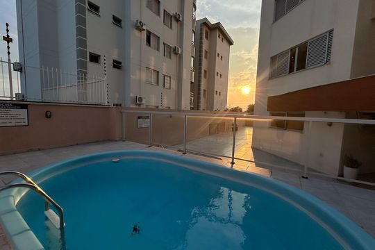 Área comum - Piscina de apartamento para alugar com 3 quartos, 140m² em Abraão, Florianópolis