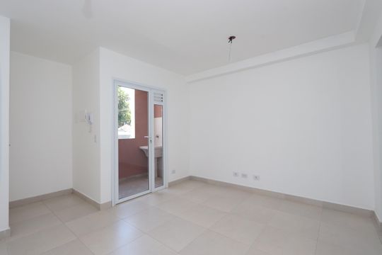 Sala e Cozinha de apartamento à venda com 1 quarto, 33m² em Quinta da Paineira, São Paulo