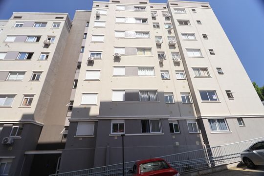 Fachada do bloco de apartamento à venda com 2 quartos, 50m² em Marechal Rondon, Canoas