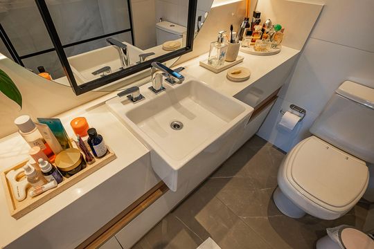 Suíte - Banheiro de apartamento à venda com 1 quarto, 108m² em Pinheiros, São Paulo