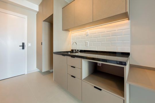 Cozinha de kitnet/studio à venda com 1 quarto, 30m² em Ipiranga, São Paulo