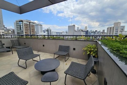 Área comum de apartamento para alugar com 1 quarto, 47m² em Santo Agostinho, Belo Horizonte