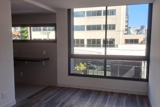 sala de apartamento para alugar com 1 quarto, 47m² em Santo Agostinho, Belo Horizonte