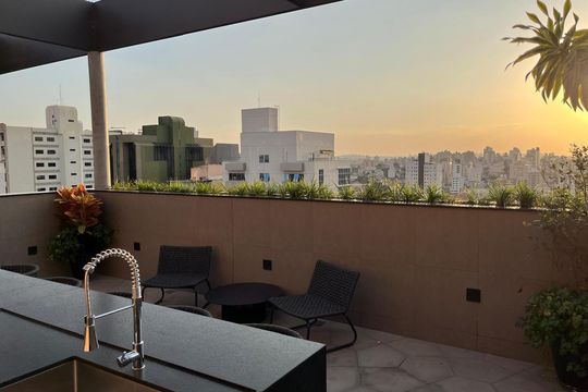 Área comum de apartamento para alugar com 1 quarto, 47m² em Santo Agostinho, Belo Horizonte