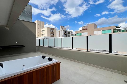 Terraço de apartamento para alugar com 2 quartos, 128m² em Santo Antônio, Belo Horizonte