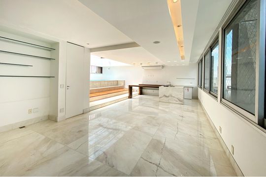 Sala de Estar de apartamento à venda com 4 quartos, 274m² em Savassi, Belo Horizonte
