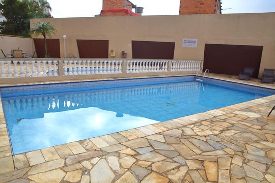 Área Comum -Piscina  de apartamento para alugar com 3 quartos, 70m² em Baeta Neves, São Bernardo do Campo